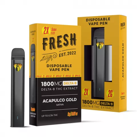 Acapulco Gold Vape Pen – Delta 8 – Disposable – Fresh – 1800mg
