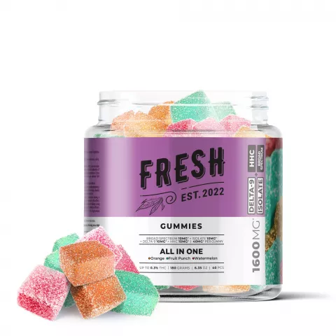 All In One Gummies – Delta 9 – Fresh – 1600mg
