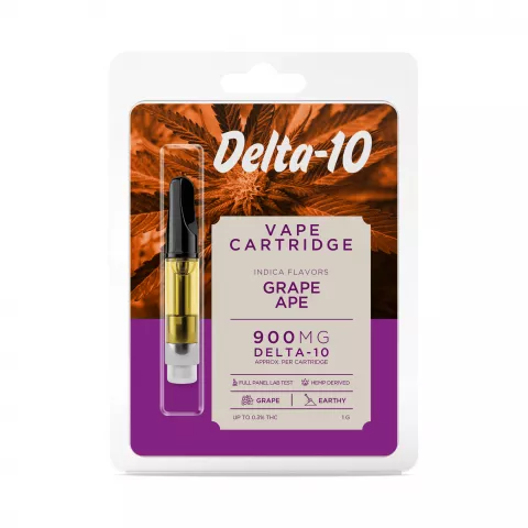 Grape Ape Cartridge – Delta 10 – Buzz – 900mg