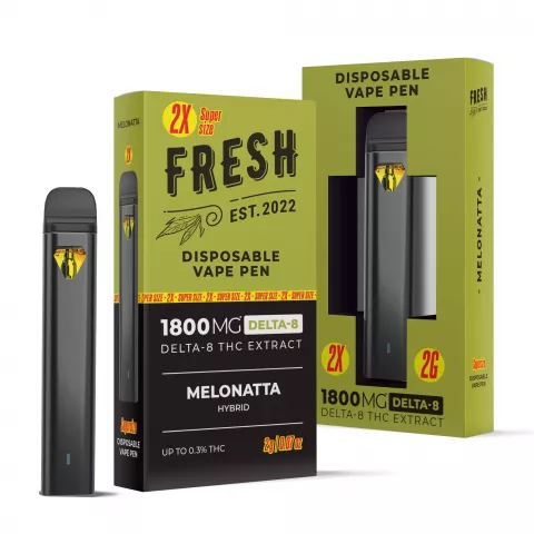 Melonatta Vape Pen – Delta 8 – Disposable – Fresh – 1800mg