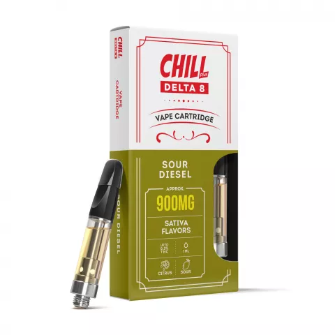 Sour Diesel Cartridge – Delta 8 – Chill – 900mg (1ml)